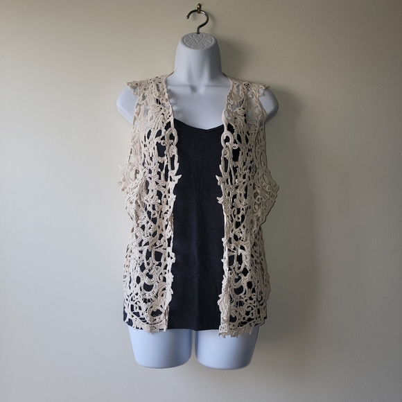Kaktus Jackets & Blazers - Kaktus Lace Vest
